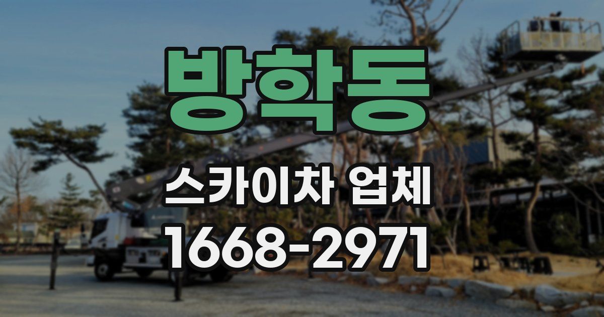 방학동 스카이차 업체