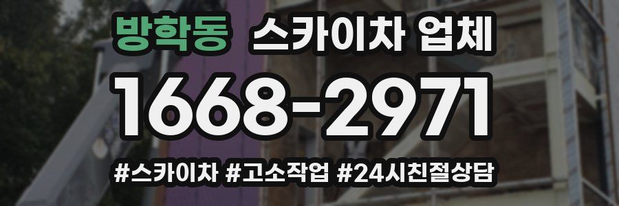 방학동 스카이차 업체