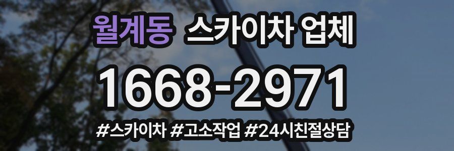 월계동 스카이차 업체