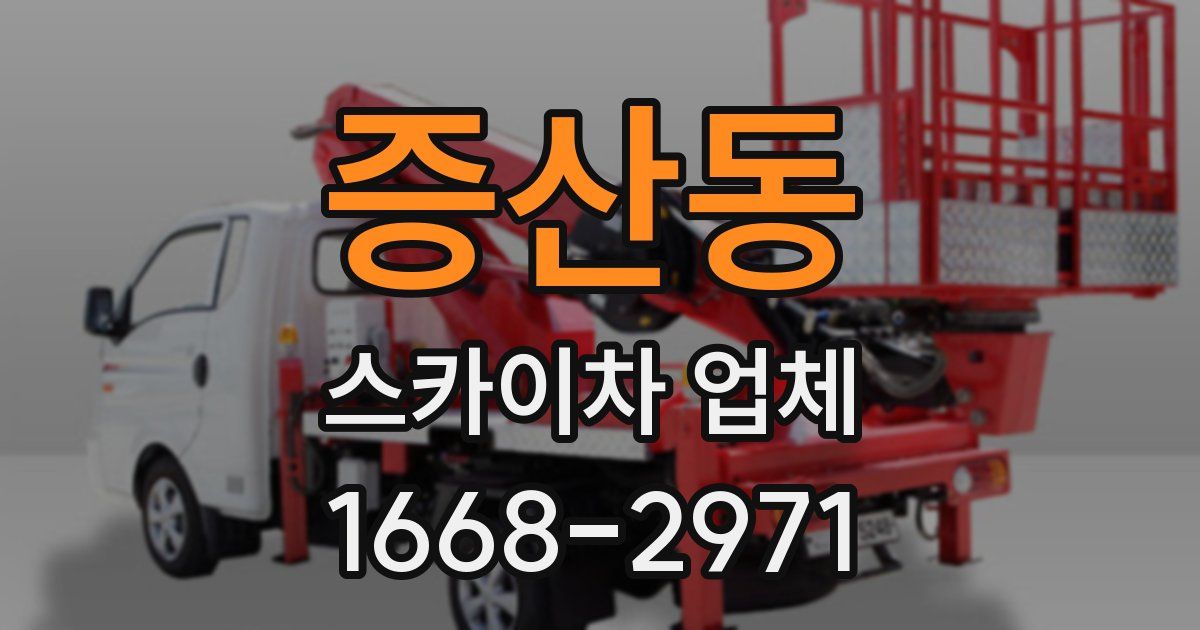 증산동 스카이차 업체