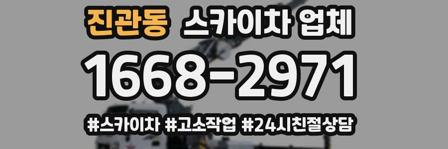 진관동 스카이차 업체