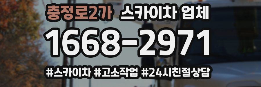 충정로2가 스카이차 업체