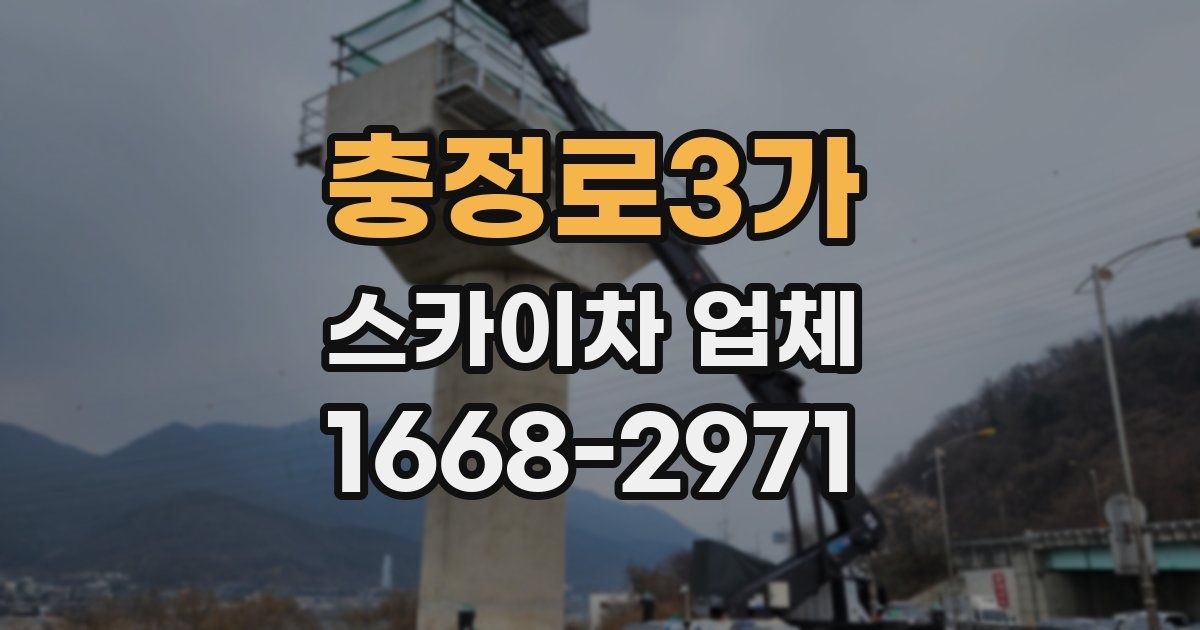 충정로3가 스카이차 업체