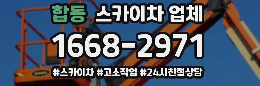 합동 스카이차 업체