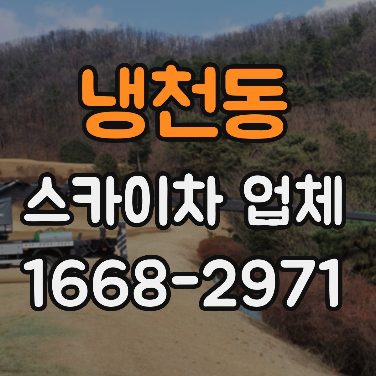 냉천동 스카이차 업체