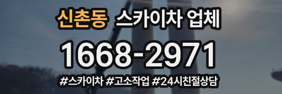 신촌동 스카이차 업체