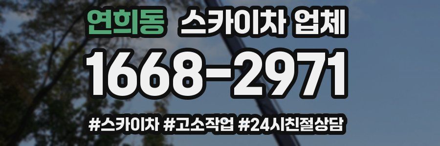 연희동 스카이차 업체