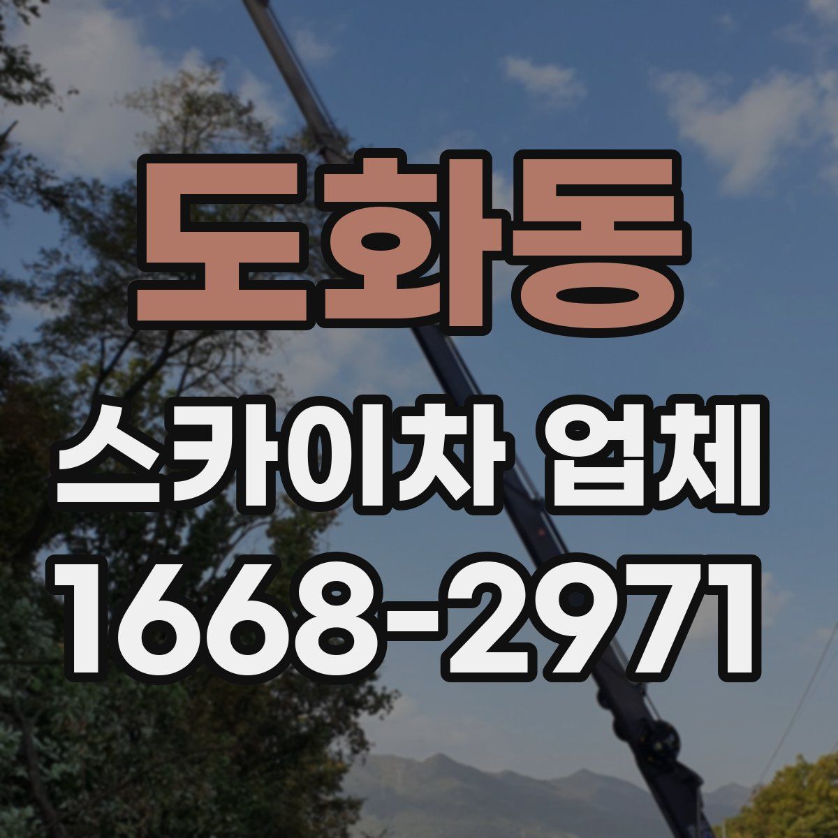 도화동 스카이차 업체