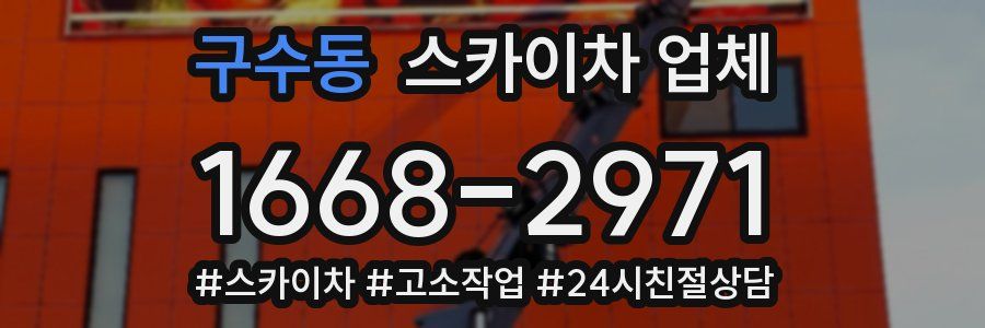구수동 스카이차 업체
