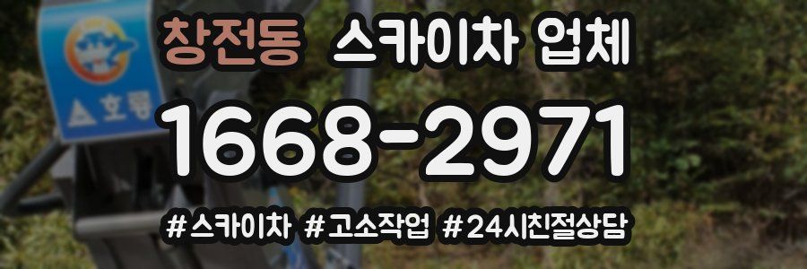 창전동 스카이차 업체