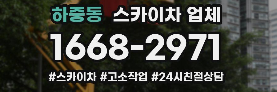 하중동 스카이차 업체