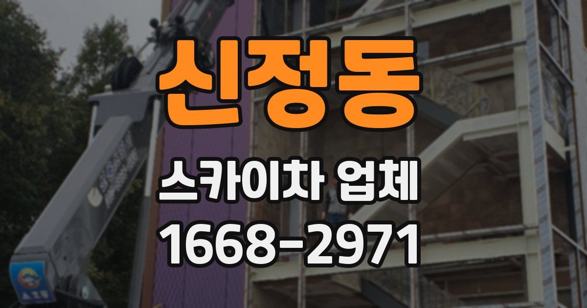 신정동 스카이차 업체