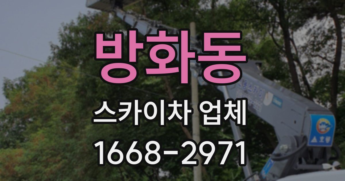 방화동 스카이차 업체