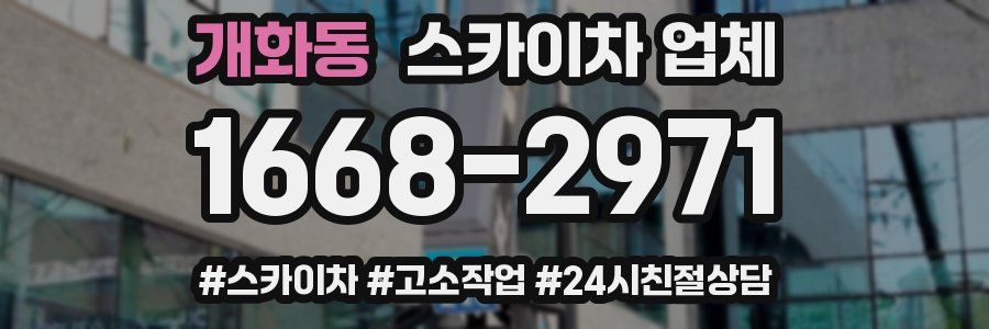개화동 스카이차 업체