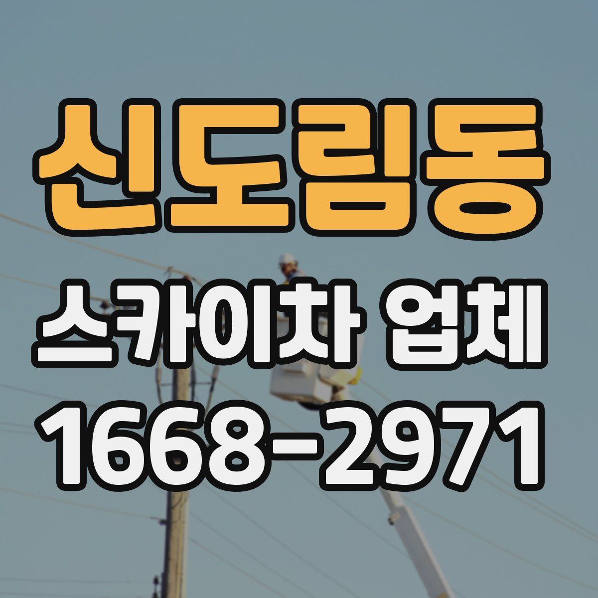 신도림동 스카이차 업체