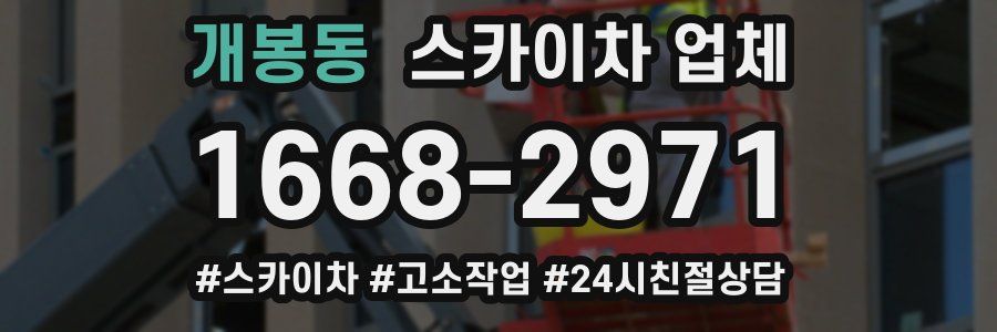 개봉동 스카이차 업체