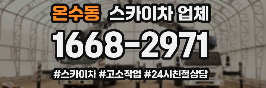 온수동 스카이차 업체