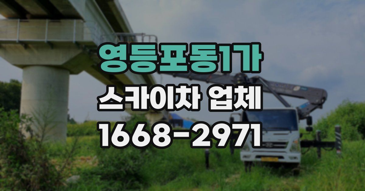 영등포동1가 스카이차 업체