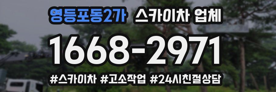 영등포동2가 스카이차 업체