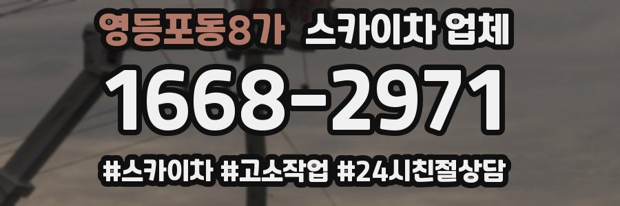 영등포동8가 스카이차 업체