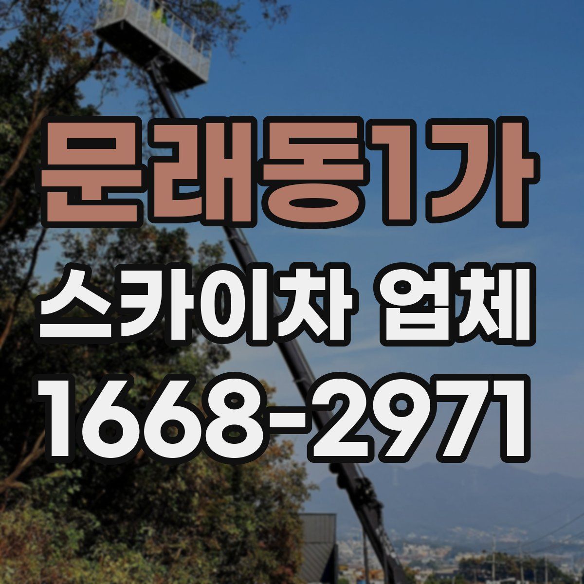 문래동1가 스카이차 업체