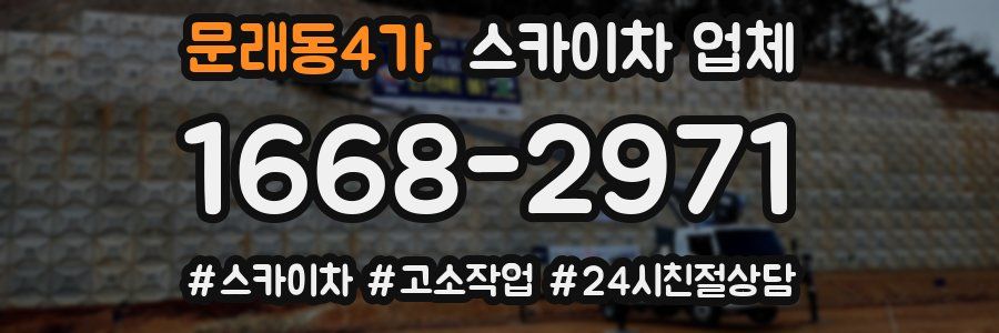 문래동4가 스카이차 업체