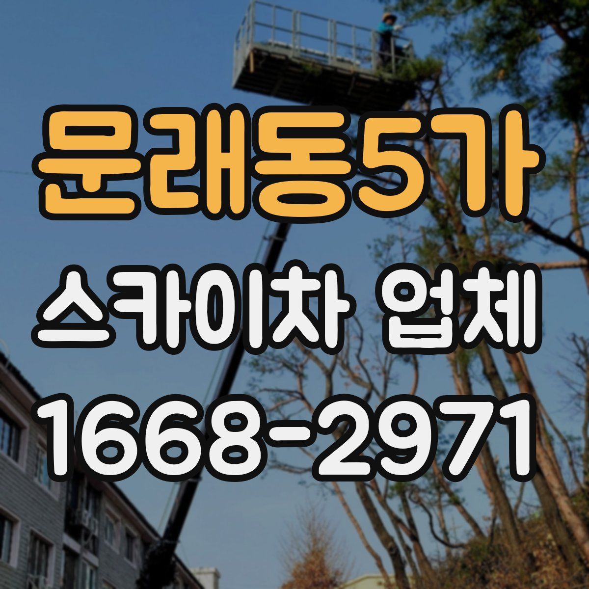 문래동5가 스카이차 업체