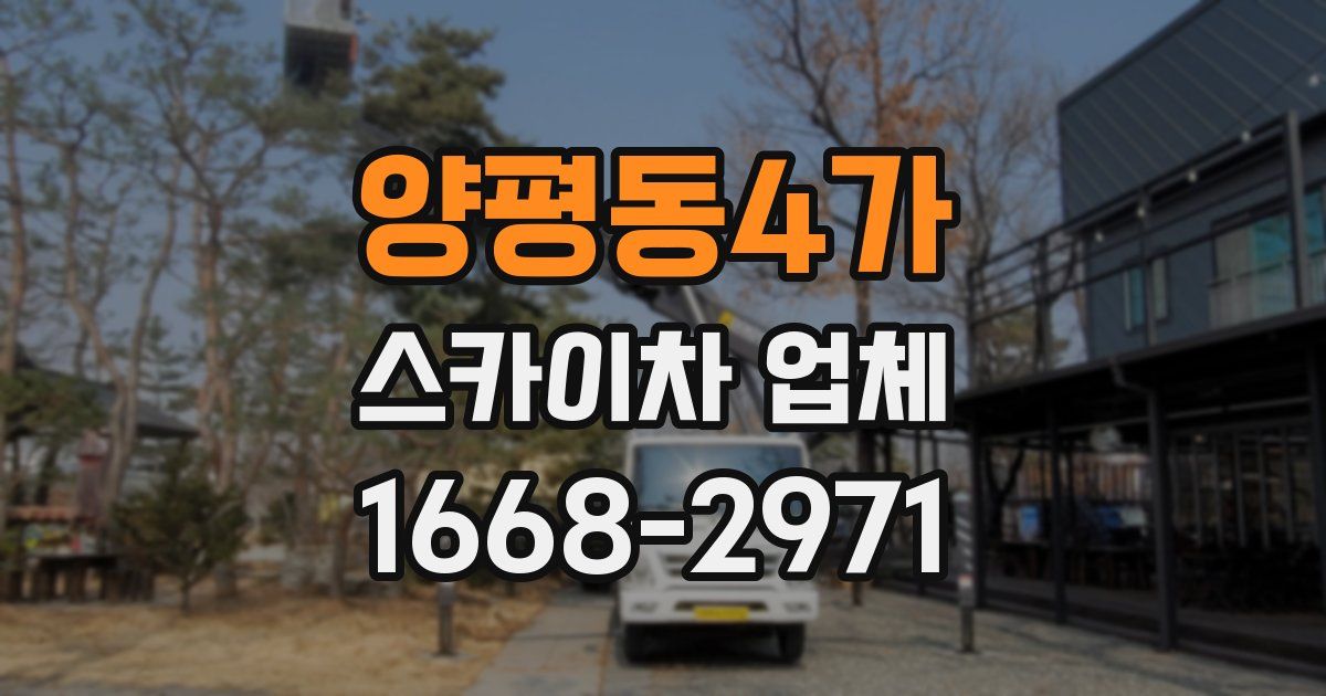 양평동4가 스카이차 업체