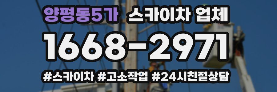 양평동5가 스카이차 업체