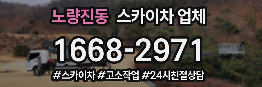 노량진동 스카이차 업체