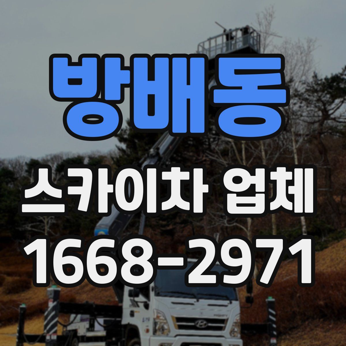 방배동 스카이차 업체