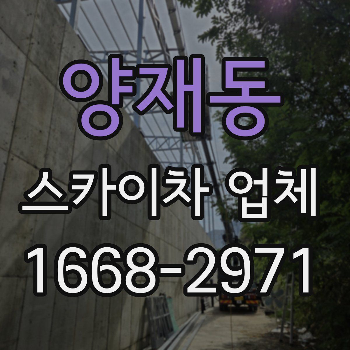 양재동 스카이차 업체