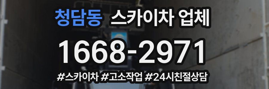 청담동 스카이차 업체