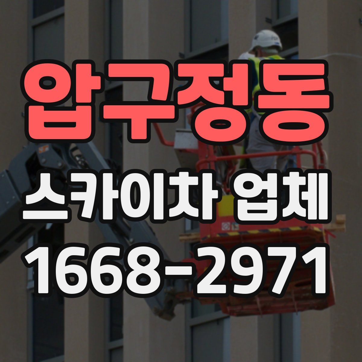 압구정동 스카이차 업체