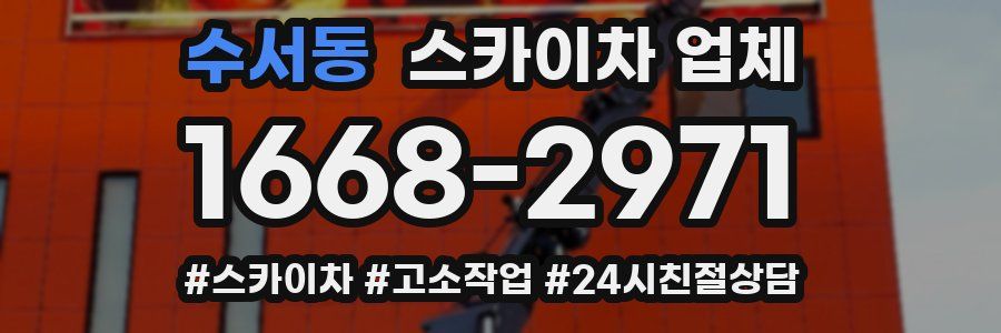 수서동 스카이차 업체
