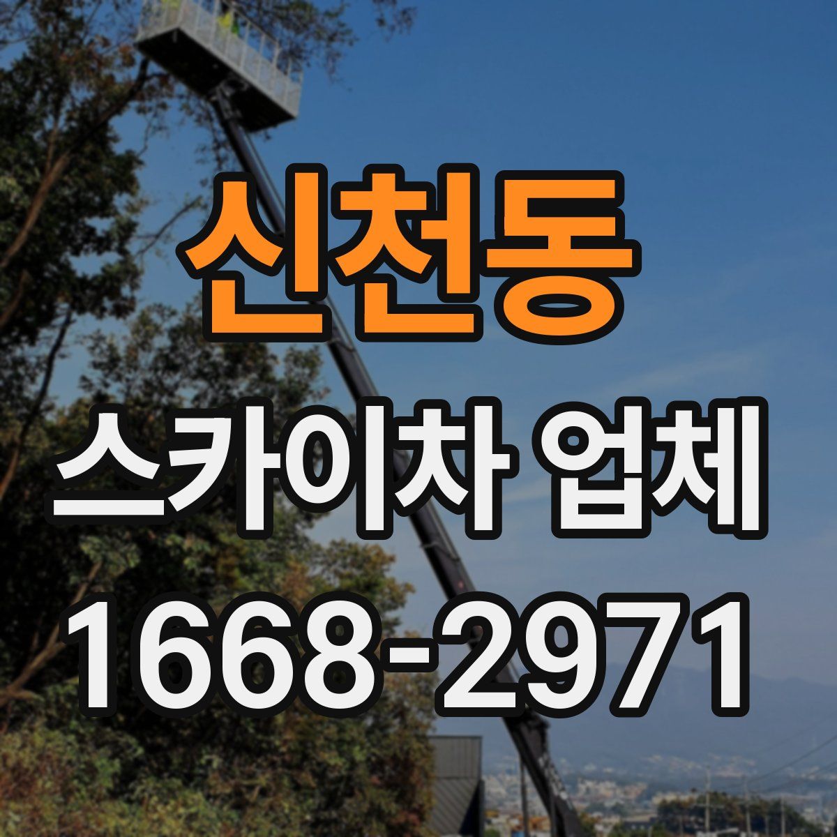 신천동 스카이차 업체