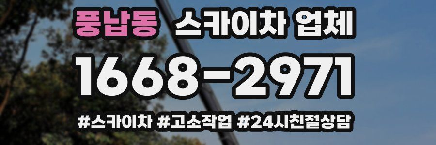 풍납동 스카이차 업체