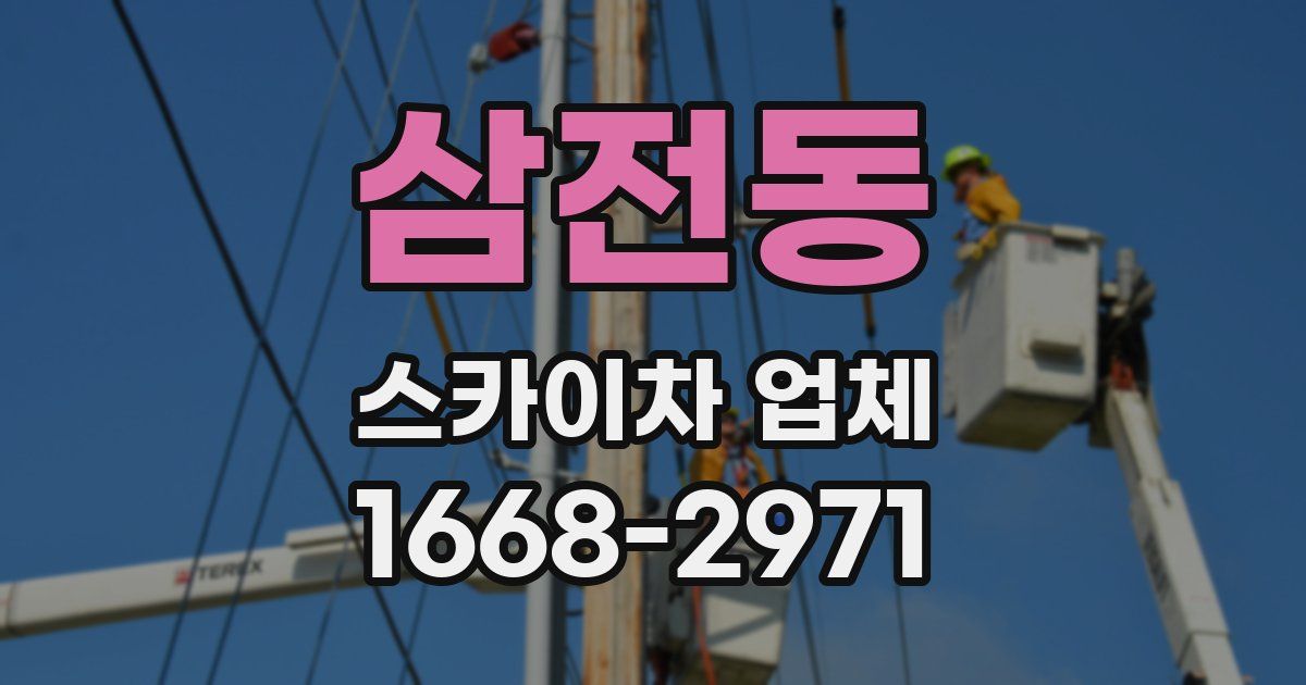 삼전동 스카이차 업체