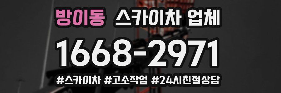 방이동 스카이차 업체