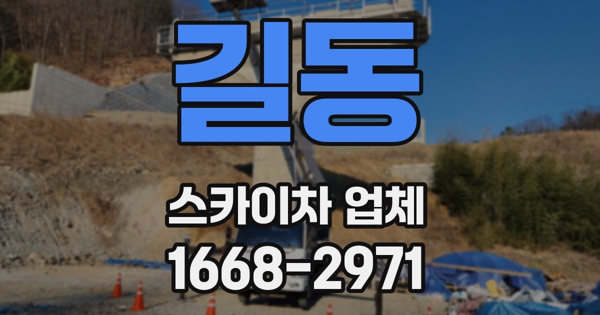 길동 스카이차 업체