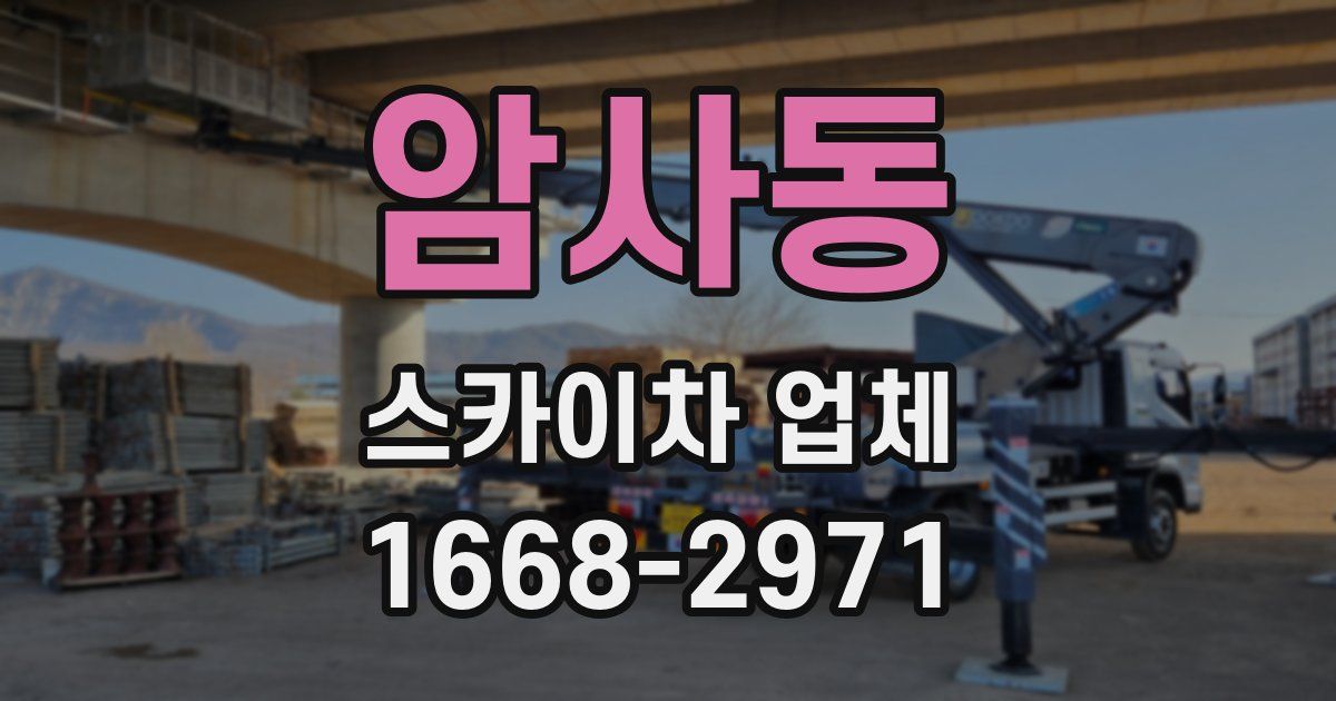 암사동 스카이차 업체