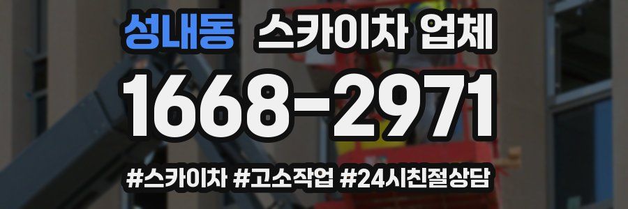 성내동 스카이차 업체