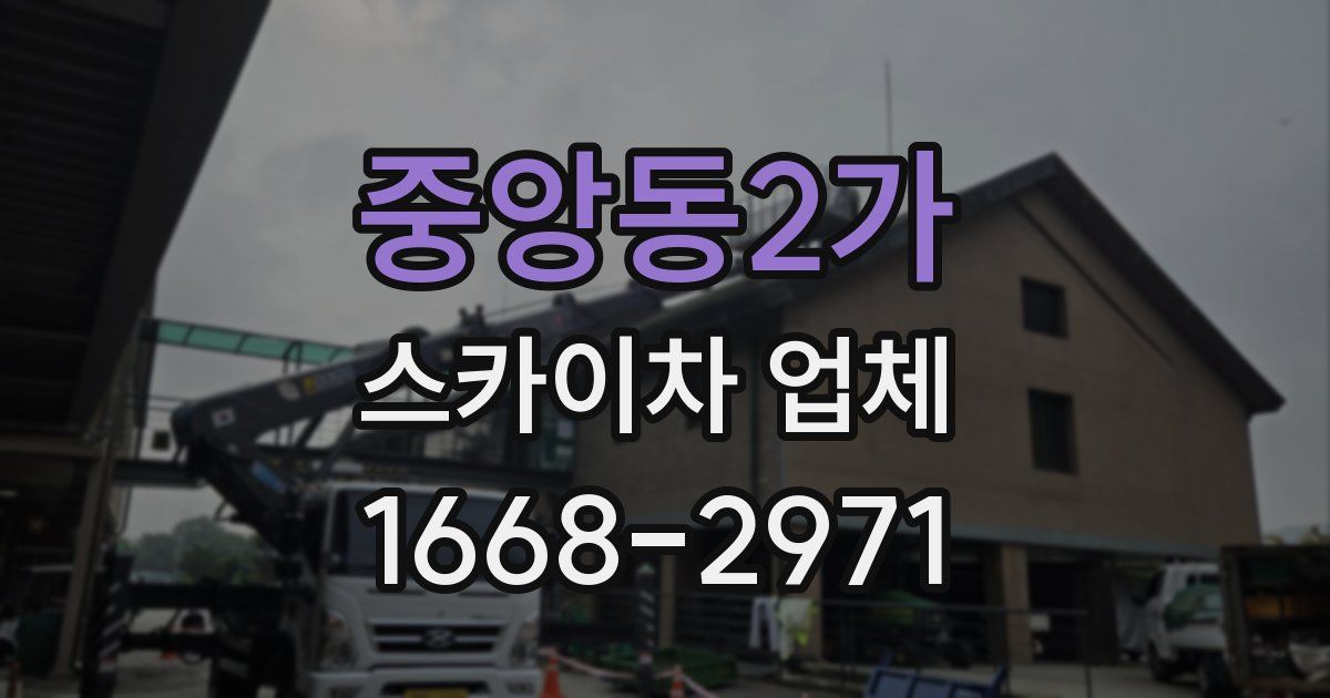 중앙동2가 스카이차 업체