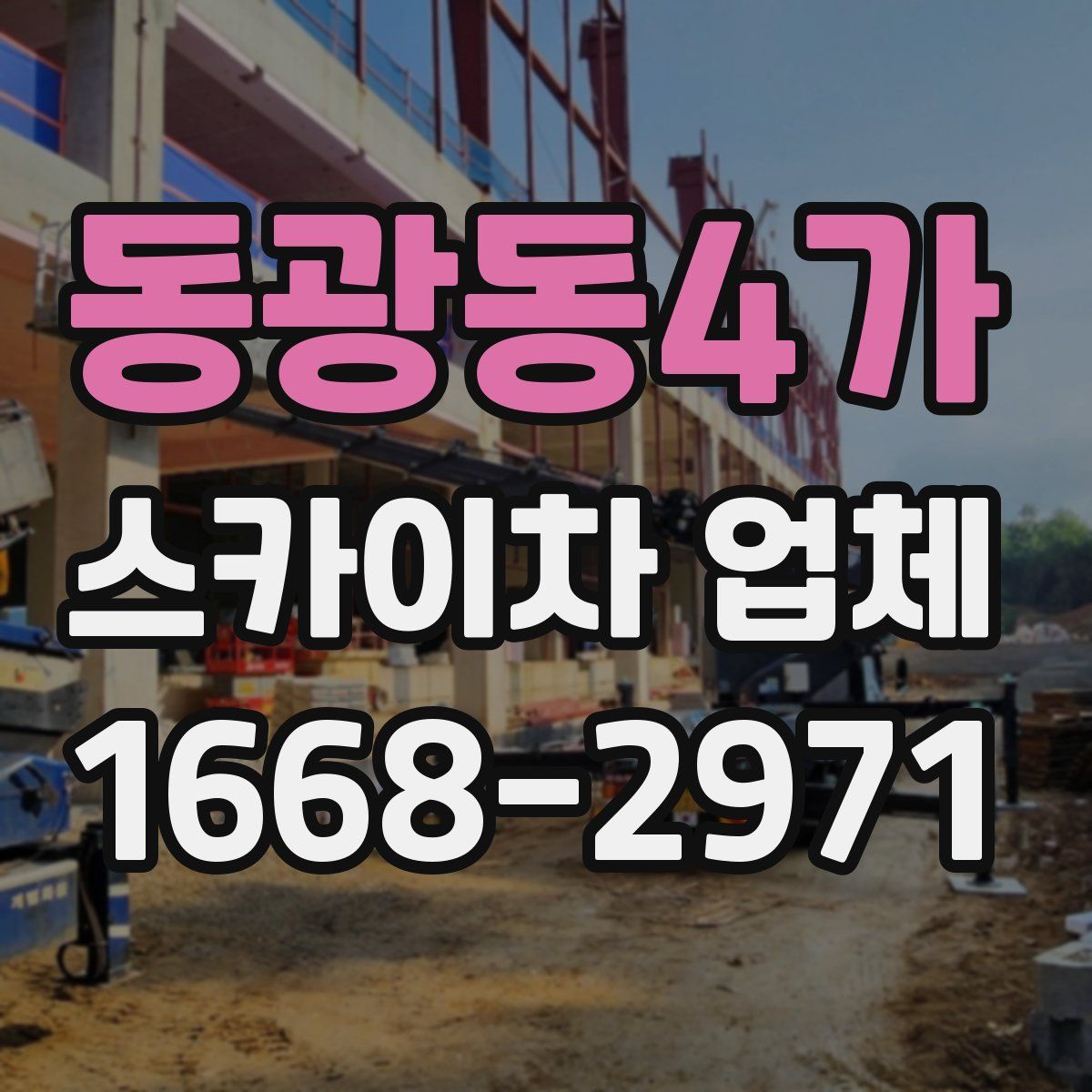 동광동4가 스카이차 업체