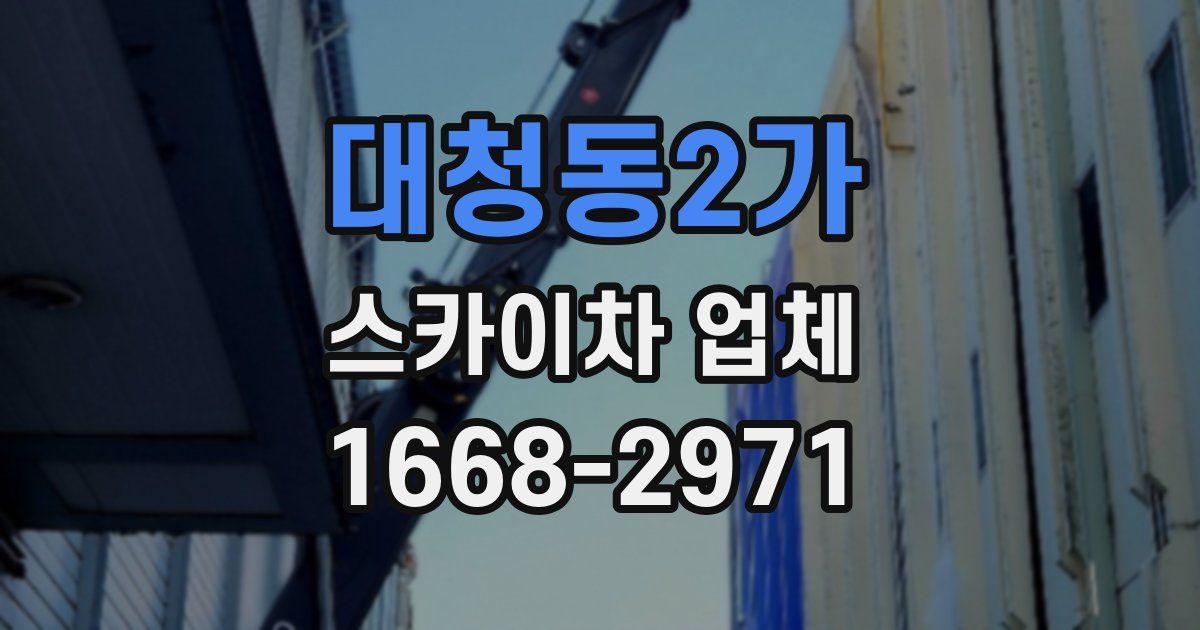 대청동2가 스카이차 업체