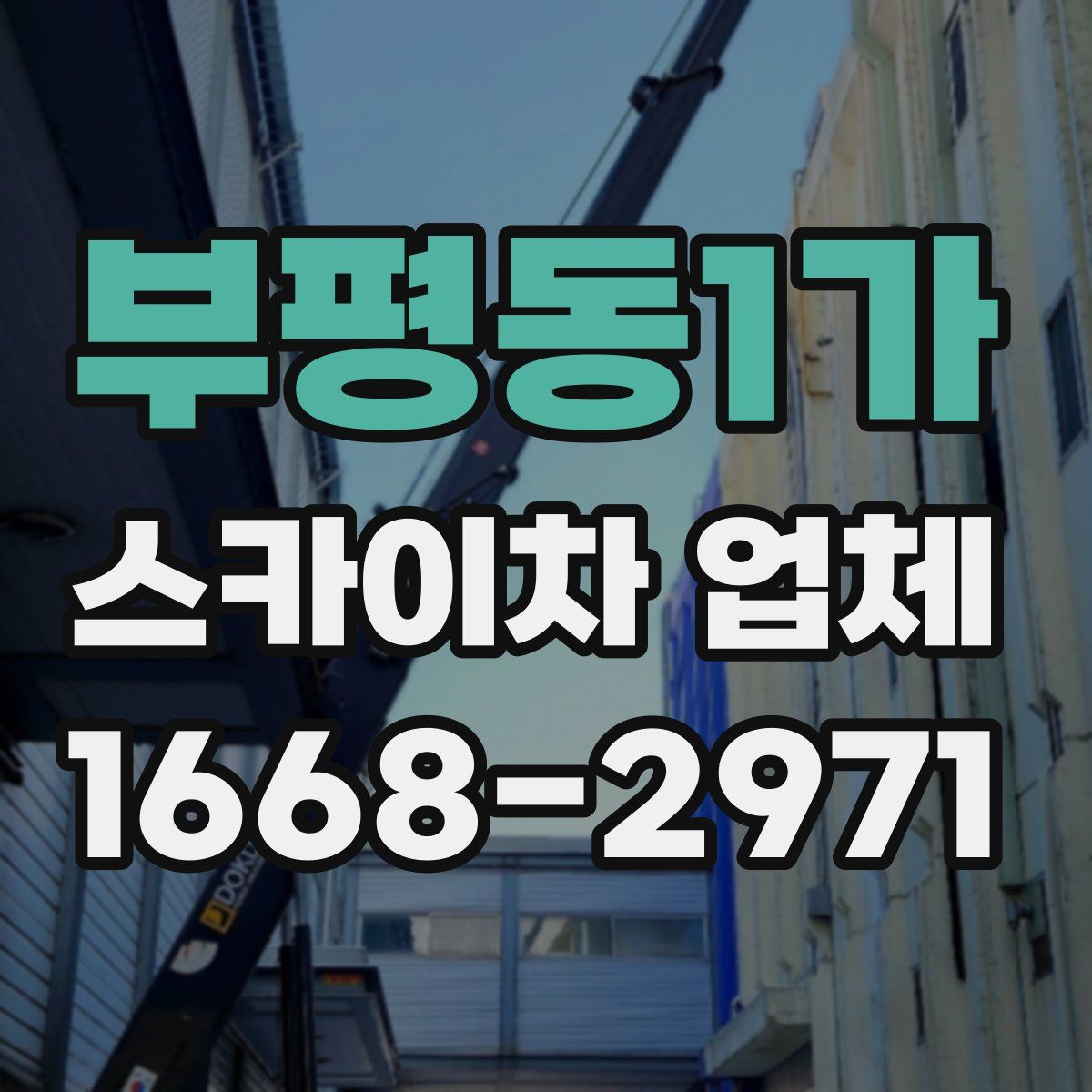 부평동1가 스카이차 업체