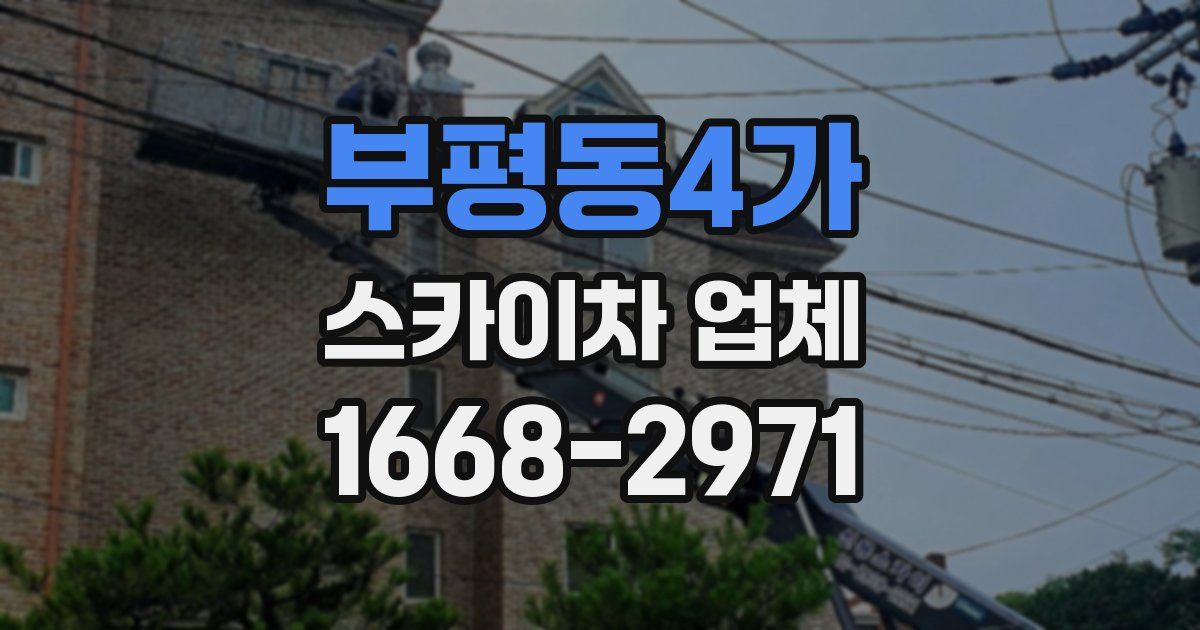 부평동4가 스카이차 업체