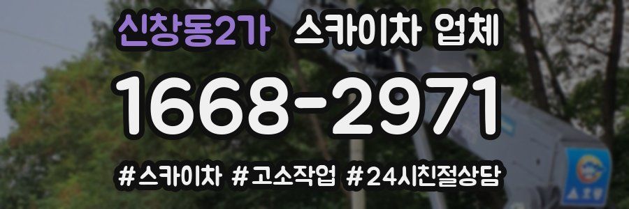 신창동2가 스카이차 업체