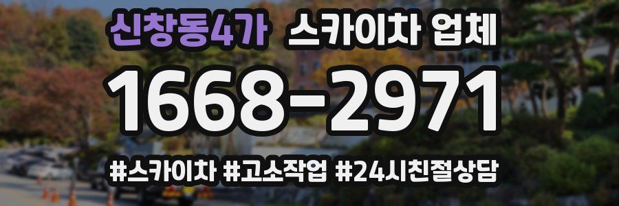 신창동4가 스카이차 업체