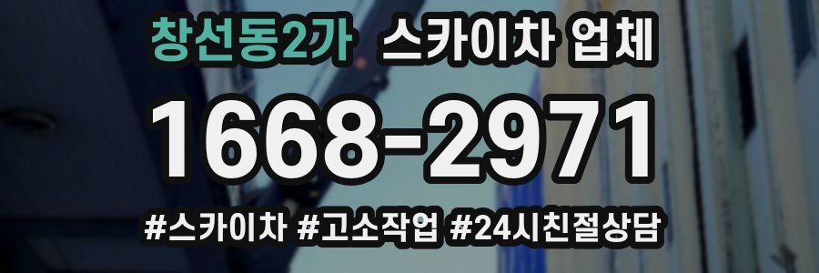 창선동2가 스카이차 업체